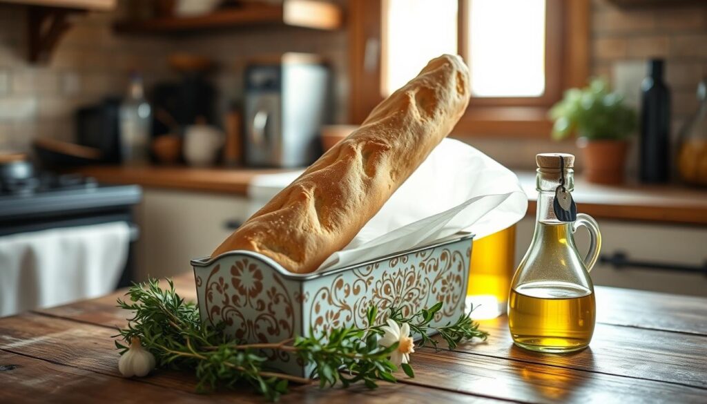 Przechowywanie bagietki czosnkowej