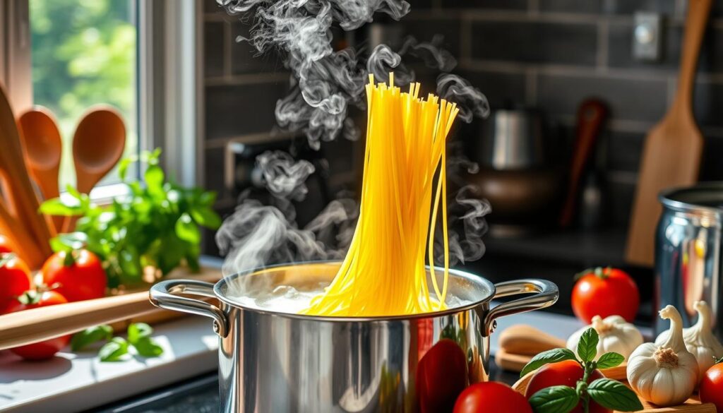 Przygotowanie makaronu spaghetti