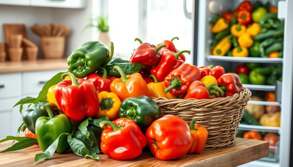 Świeża papryka wybór i przechowywanie