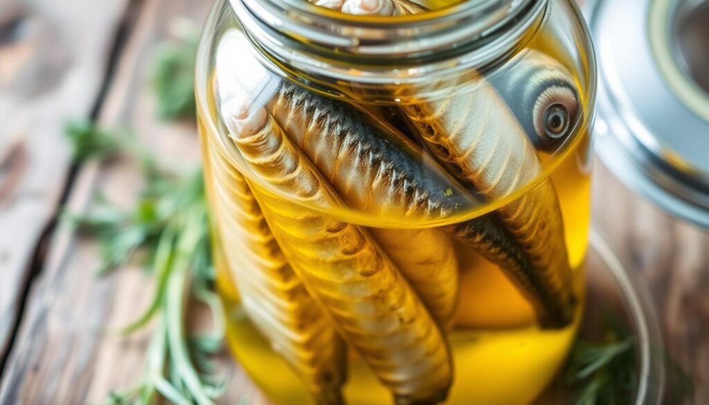 śledzie w oleju