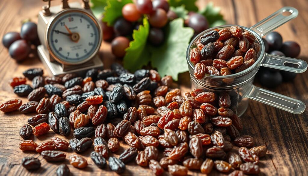 wartość kaloryczna rodzynek